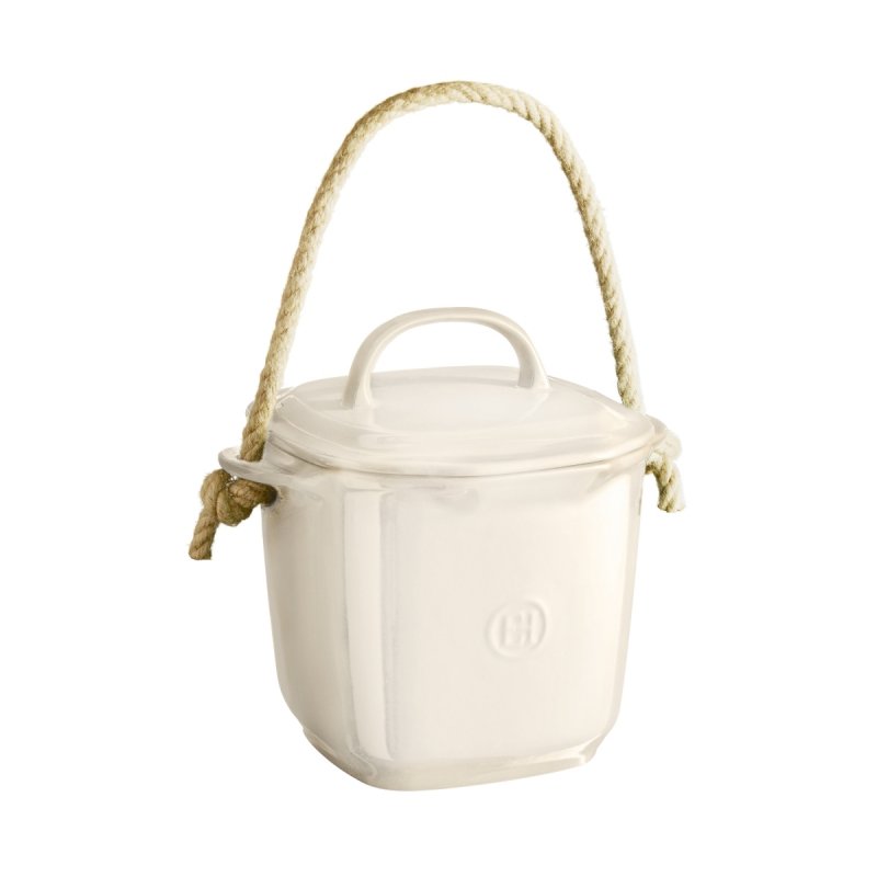 Emile Henry Kompostownik Ceramiczny 3,9 l / Kremowy