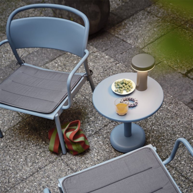 Muuto LINEAR OUTDOOR Stalowy Stolik Kawowy Ogrodowy - Zewnętrzny / Ciemnozielony