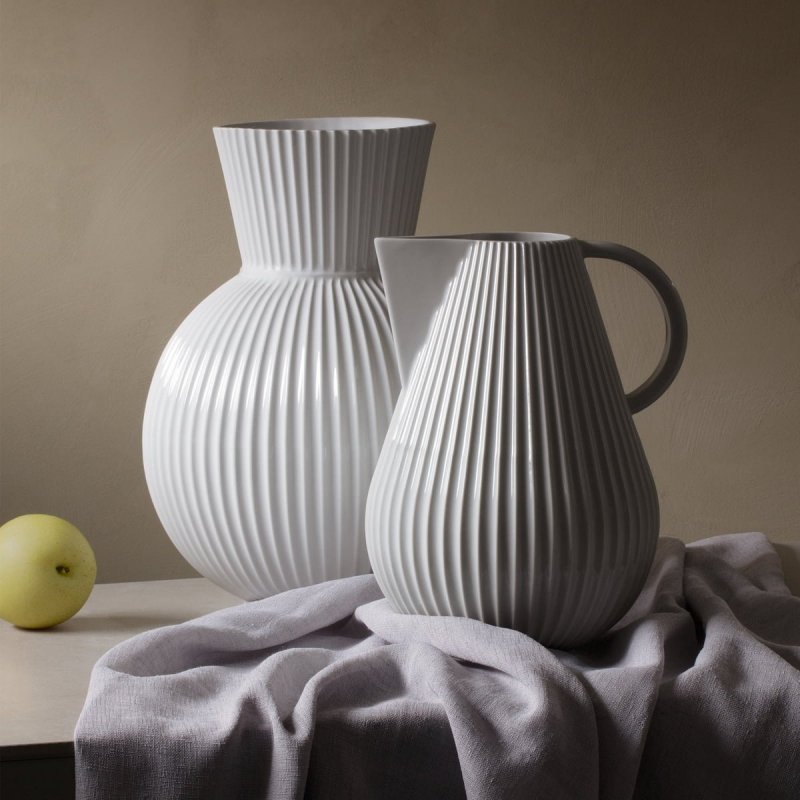 Lyngby Porcelain TURA Wazon do Kwiatów 34 cm Biały