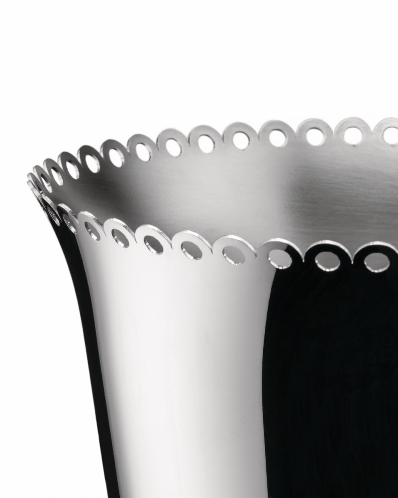 Alessi EDGES Il Tornitore Matto - Cooler - Kubełek na Wino / Srebrny