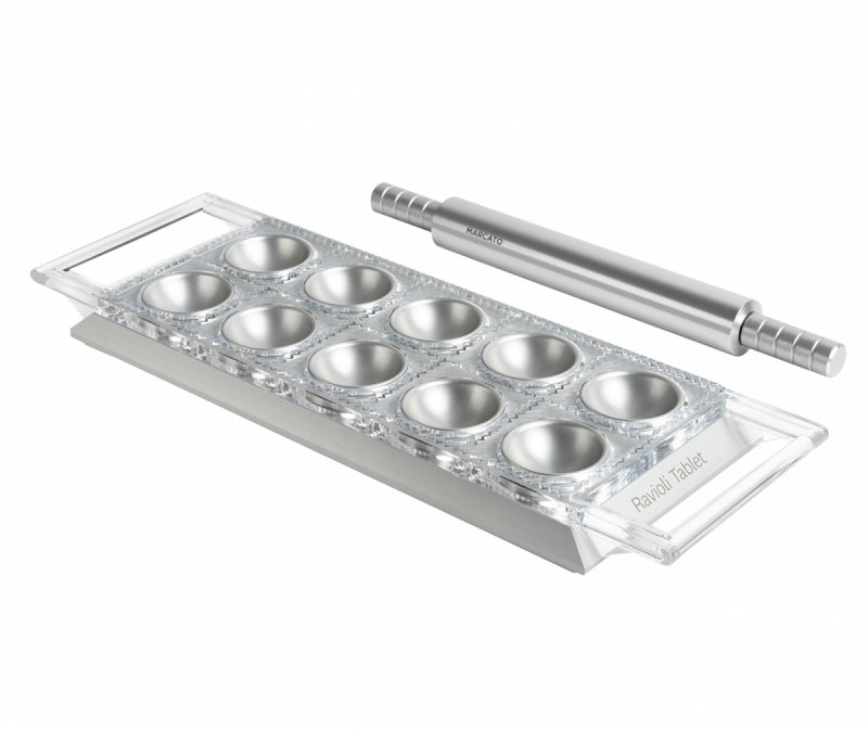 Marcato DESIGN LINE Forma do Ravioli w Kwadratach 5x5 cm 10 Szt. / Srebrna