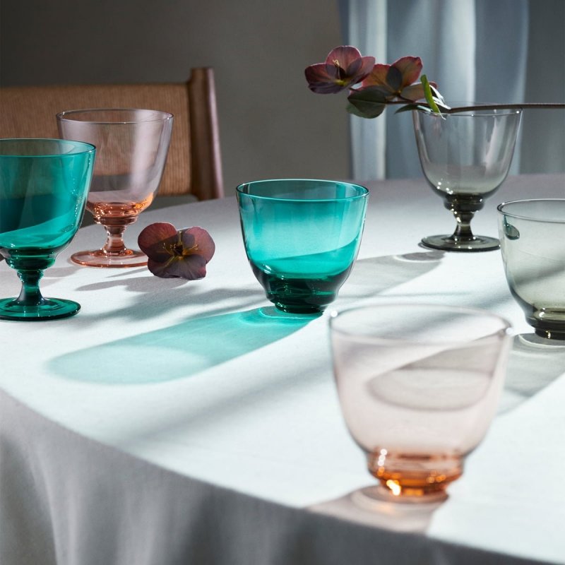 Holmegaard FLOW Kieliszek do Wody 350 ml / Różowy