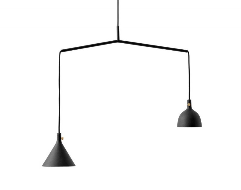 Menu CAST PEDANT SHAPE 4 Lampa Wisząca Podwójna / Czarna