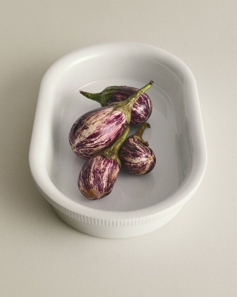 Georg Jensen BERNADOTTE Porcelanowa Forma do Zapiekania Owalna / Biała