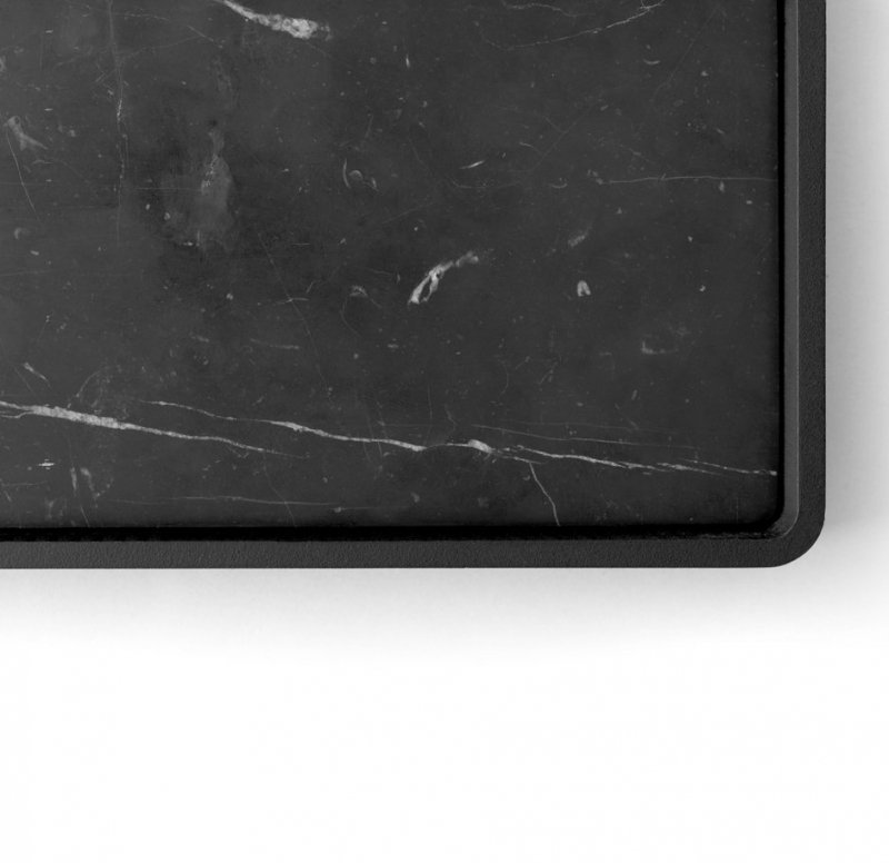 Menu BATH Ścienna Półka Łazienkowa 20 cm / Czarna - Czarny Marmur