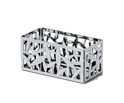 Alessi CACTUS! Stojak na Saszetki Herbaty lub Cukru / Srebrny