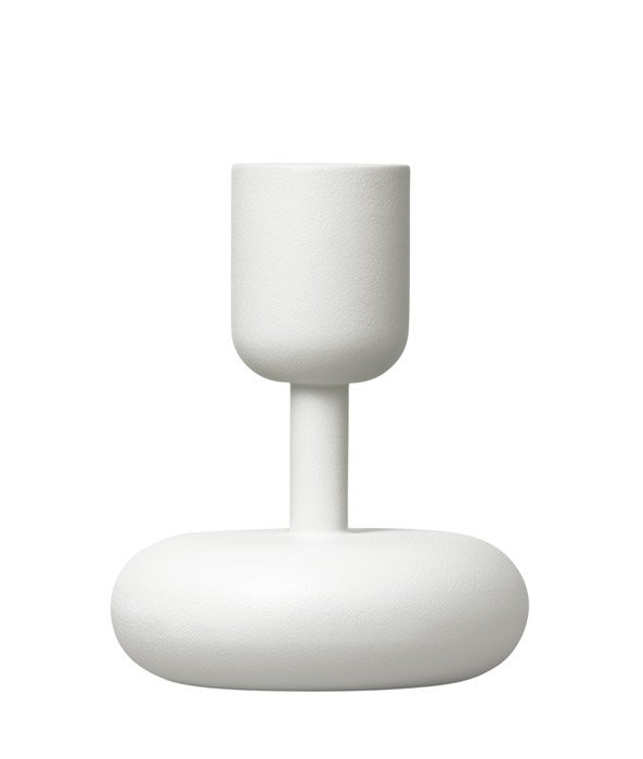 Iittala NAPPULA Świecznik Niski / Biały