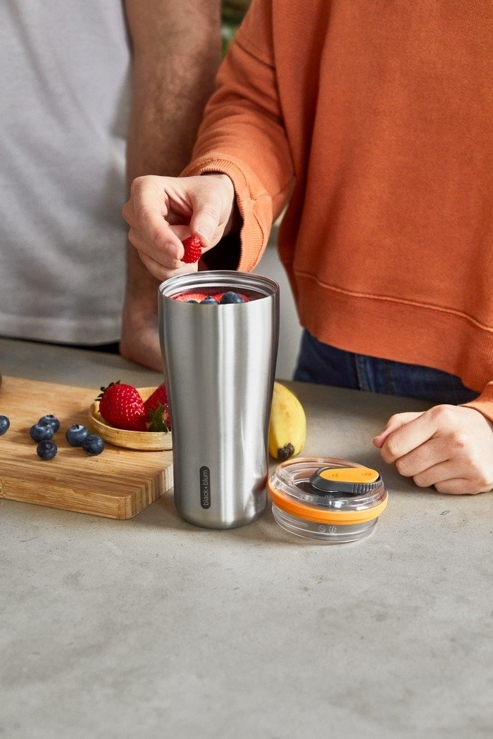 black+blum NEW Stalowy Kubek Termiczny 600 ml / Pomarańczowy