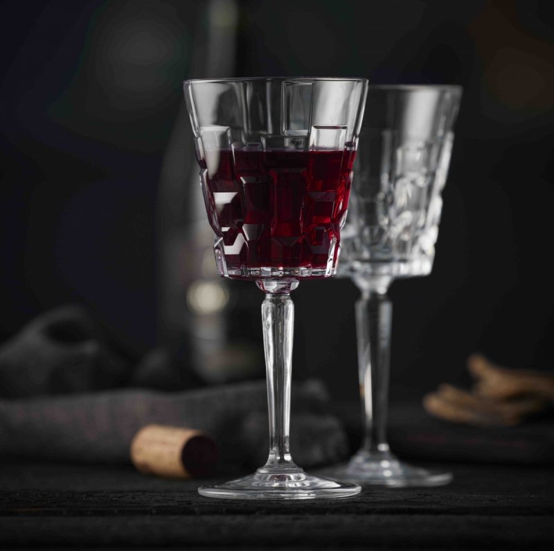 Lyngby Glass ETNA Kryształowe Kieliszki do Czerwonego Wina 280 ml / 4 Szt.