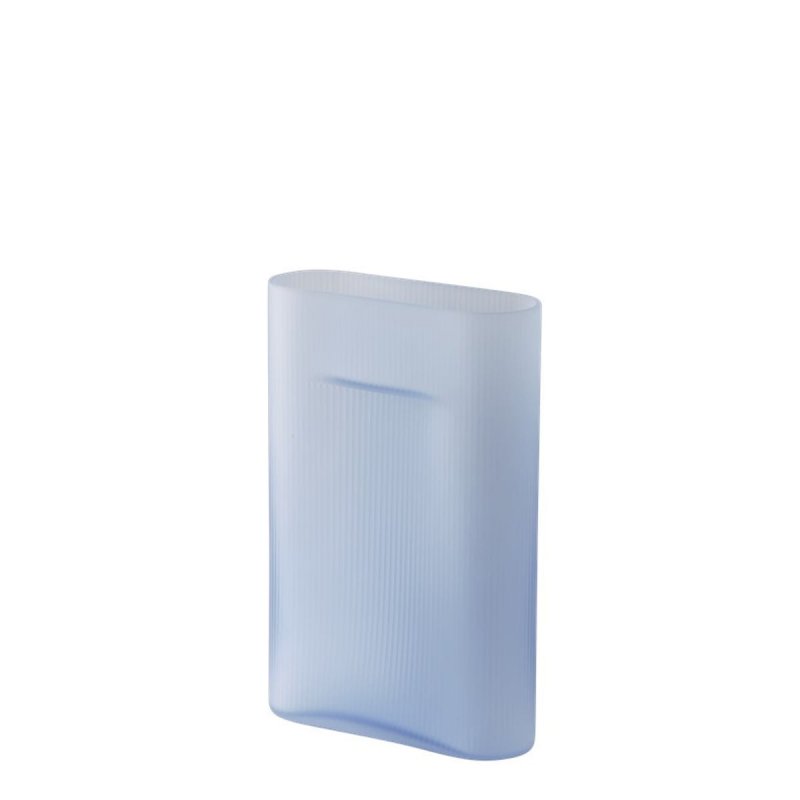 Muuto RIDGE Szklany Wazon do Kwiatów 35 cm / Niebieski