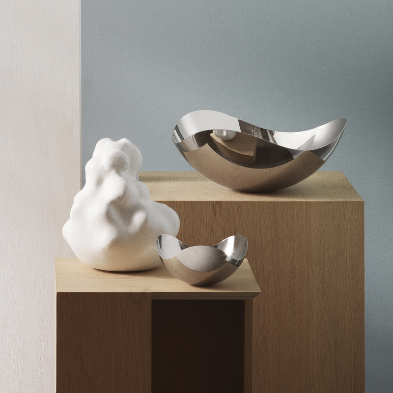 Georg Jensen BLOOM Misa z Polerowanej Stali Nierdzewnej 26 cm