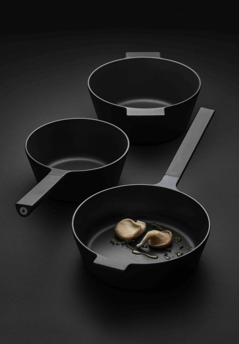 Morso DANISH BLACK Zestaw 3 Naczyń do Gotowania z Powłoką Nieprzywierającą 28 cm / Czarna