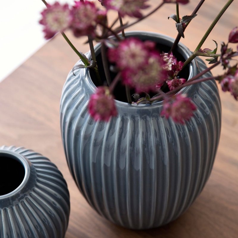 Kähler HAMMERSHØJ Wazon do Kwiatów 25 cm Granatowy Indigo