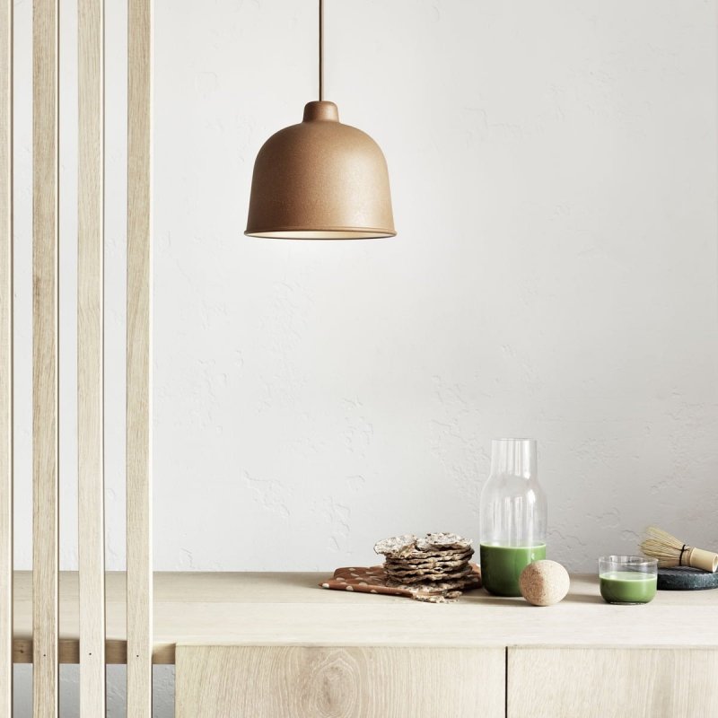 Muuto GRAIN Lampa Wisząca 21 cm Ciemnozielona