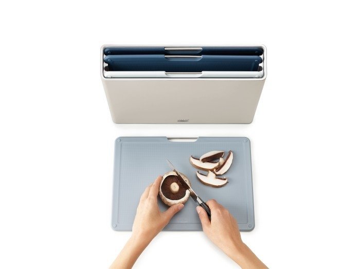Joseph Joseph FOLIO Zestaw 4 Desek do Krojenia w Etui - Wersja L - Sky