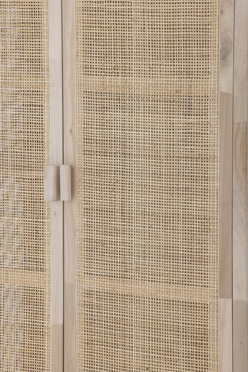 Bloomingville MARIKKA Szafa Drewniana / Rattanowa