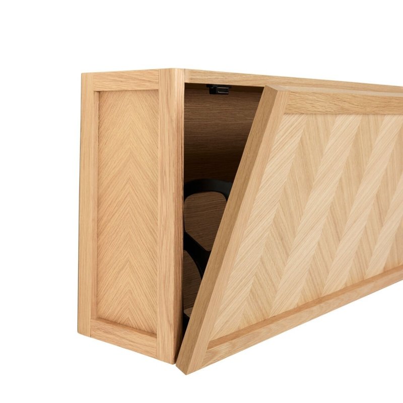 Hubsch HERRINGBONE Dębowa Szafka 100 cm / Ścienna Półka na Buty