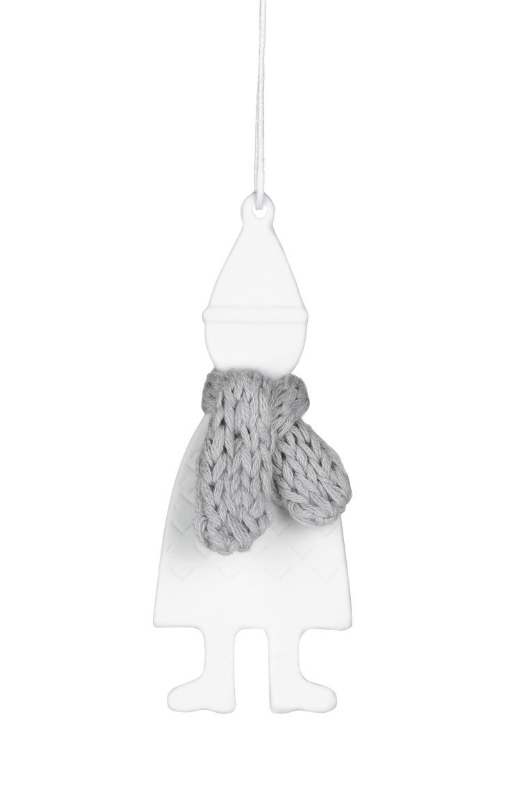 Rader CHRISTMAS Porcelanowa Zawieszka Świąteczna / Skrzat w Szaliku