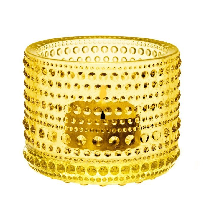 Iittala KASTEHELMI Świecznik Tealight / Żółty