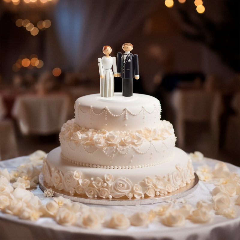 Kay Bojesen GROOM Ślubna Figurka Drewniana 12 cm na Tort Weselny / Pan Młody