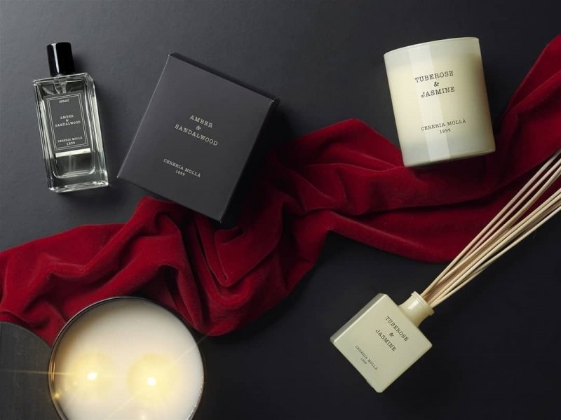 Cereria Molla BOUTIQUE Dyfuzor Zapachowy z Patyczkami 100 ml Tuberose and Jasmine