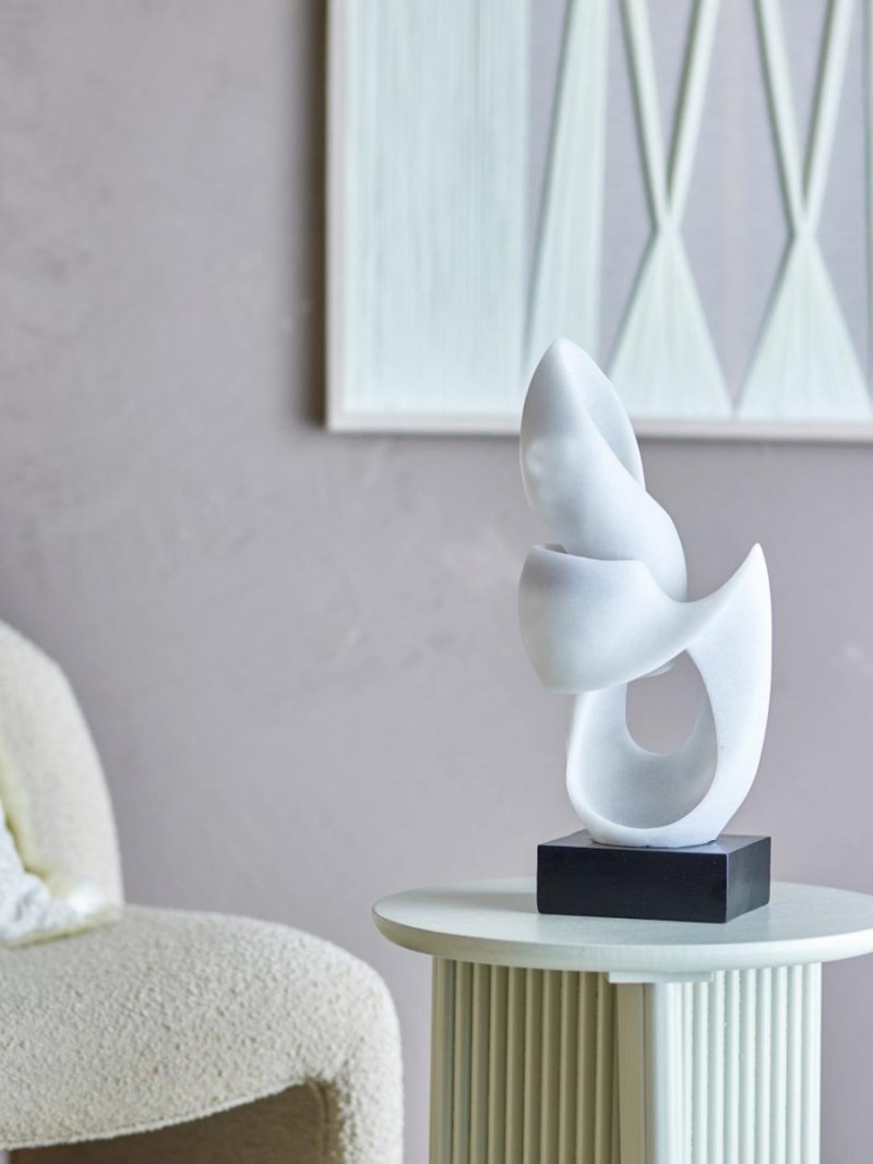 Bloomingville ALISTAIR Rzeźba - Figurka Dekoracyjna 43 cm / Biała