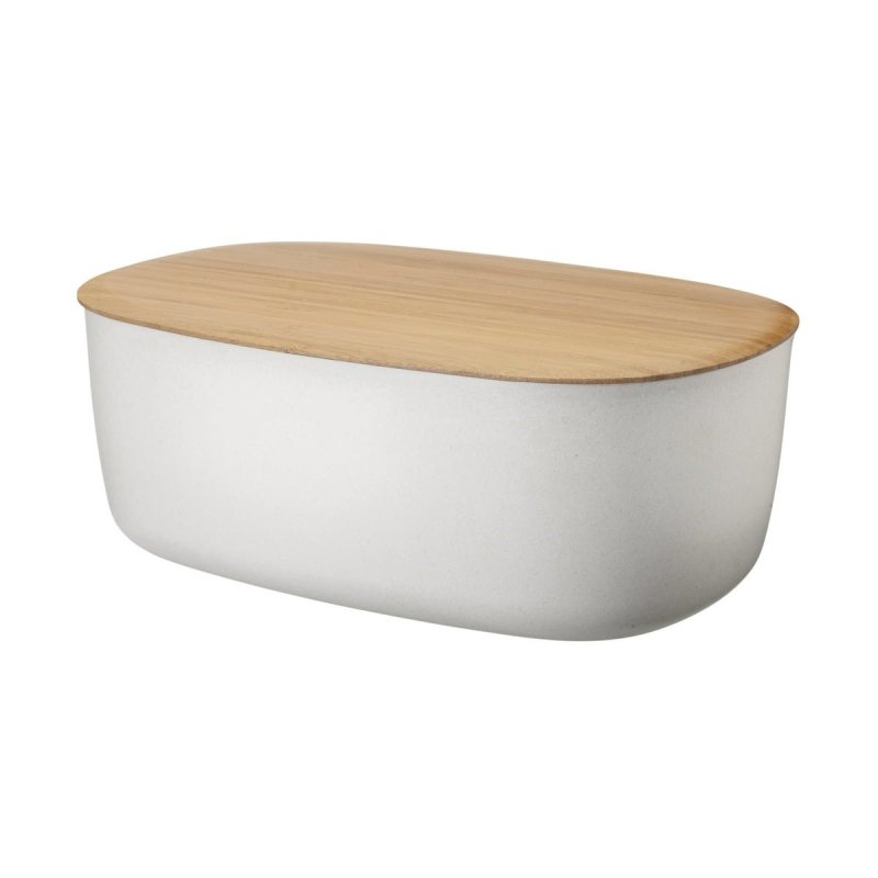 RIG-TIG by Stelton BOX-IT Chlebak - Pojemnik na Chleb z Deską Bambusową - Biały