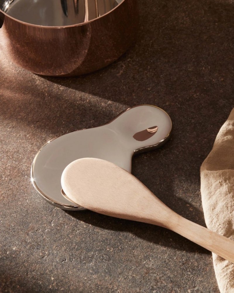 Alessi T-1000 Stalowa Podstawka pod Łyżkę Kuchenną