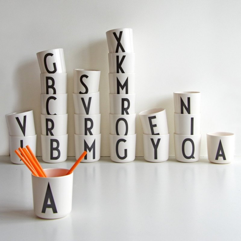 Design Letters AJ Kids - Kubek z Melaminy - Litera O