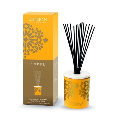 Esteban PARIS Dyfuzor Zapachowy z Patyczkami 100 ml Dekoracyjny / Zapach Ambre