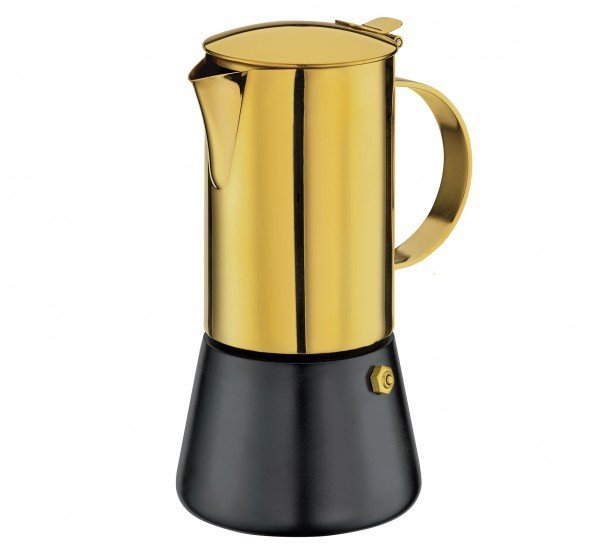 Cilio AIDA ORO Kafeteria - Kawiarka Ciśnieniowa 300 ml (Indukcja) Złota / Czarna