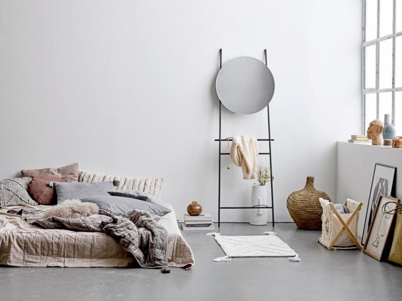 Bloomingville BERICAN Ceramiczny Wazon do Kwiatów 40 cm / Biały