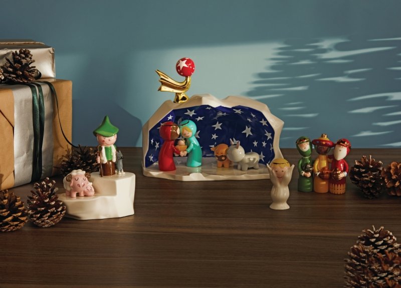 Alessi HAPPY ETERNITY BABY STAR Figurka Świąteczna / Złota