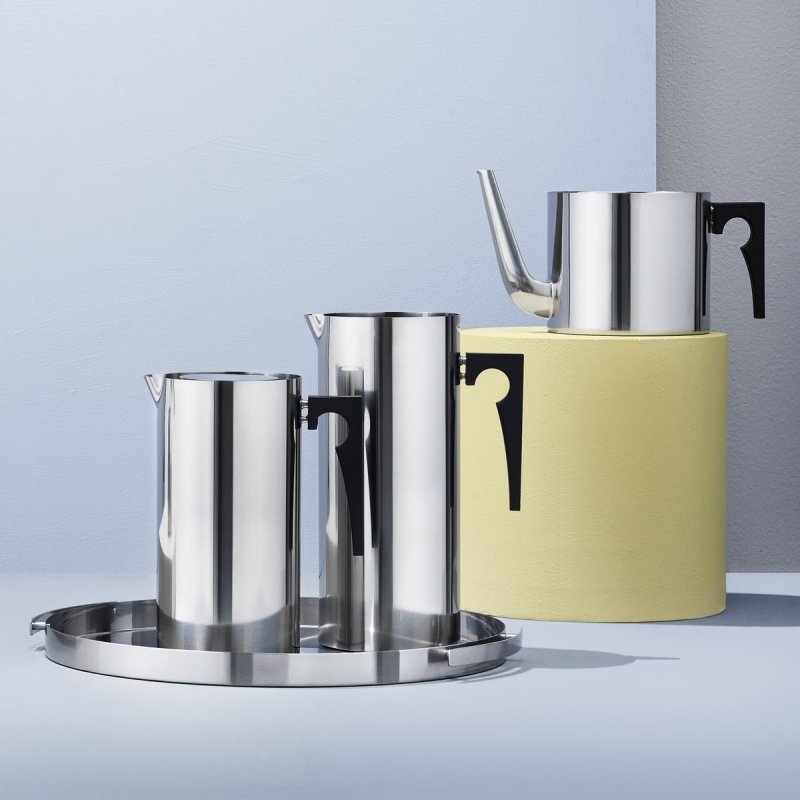 Stelton CYLINDA Stalowy Dzbanek do Kawy / Srebrny