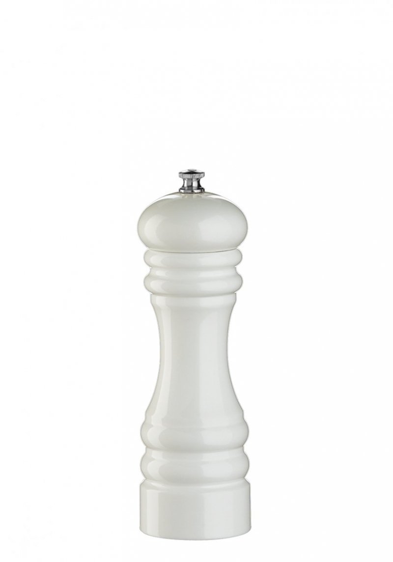 Zassenhaus BERLIN Drewniany Młynek do Soli 18 cm Biały Połysk
