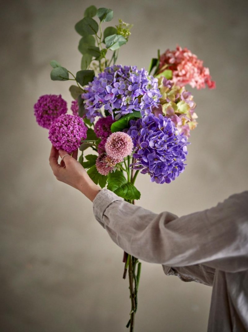 Dekoracyjny bukiet sztuczny fioletowy