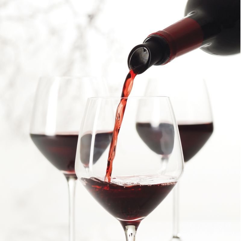 ZONE Denmark WINE FINER Napowietrzający Nalewak do Wina z Korkiem / Czarny