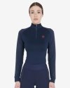 Equestro koszulka z długim rękawem, navy/red, roz. S