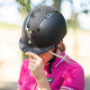 Kask Horsenjoy Genius Glitter, czarny