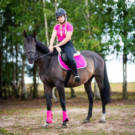 Kask Horsenjoy Genius Glitter, czarny