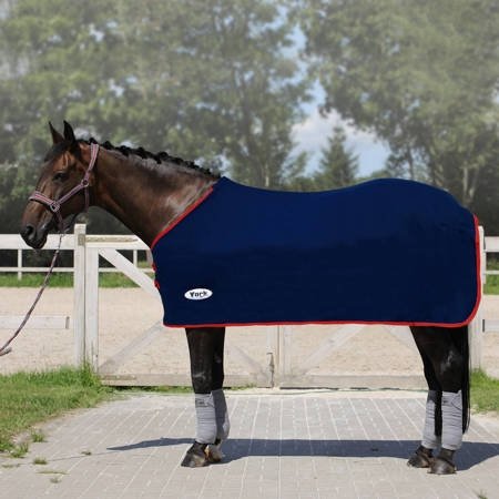 Derka York Ekona  granatowo-czerwony, roz. 135cm