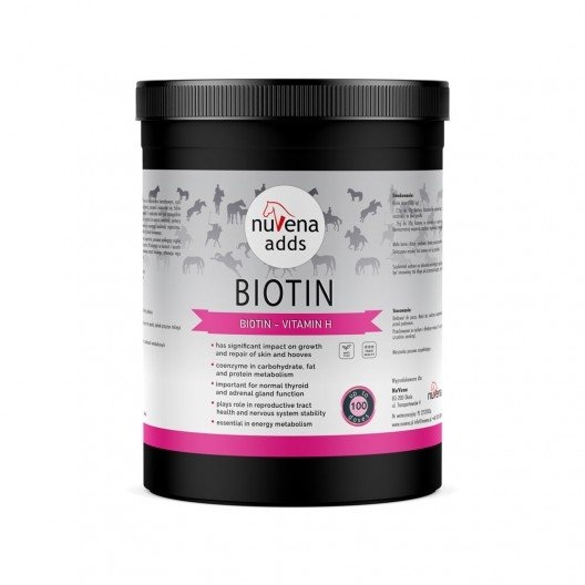 NuVena - Biotin 1000g - biotyna dla koni