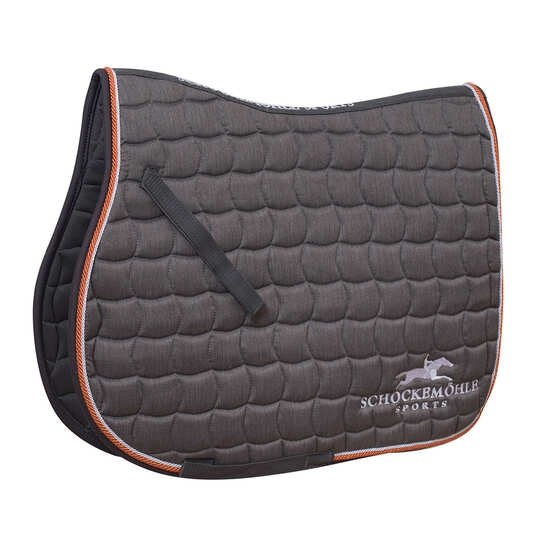 Schockemöhle Sports Czaprak skokowy Dynamite SL, Grey melange/orange, WB