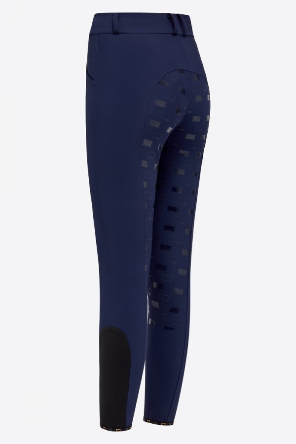 Bryczesy damskie RG by Cavalleria Toscana High Waist Full Grip granatowe