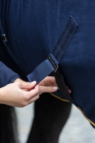Derka polarowa dla konia RugBe Royal, ciemnoniebieski, Covalliero