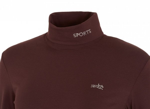 Schockemöhle Sports Golf na długi rękaw Amber Style Dark Cherry
