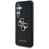 Guess Grained Big 4G Logo Small Classic Logo - Etui do Samsung Galaxy S25+ (czarny)