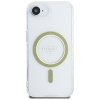 Guess IML Glitter Circle MagSafe - Etui do iPhone 16e (przezroczysty)