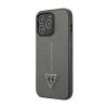 Guess Saffiano Triangle Logo Case – Etui iPhone 14 Pro (srebrny)