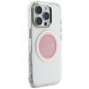 Guess IML Metal Colored Circle Classic Logo MagSafe - Etui do iPhone 16 Pro Max (różowy)